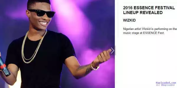 Wizkid slated to perform alongside, Mariah Carey, Ciara, K Lamar and others at the Essence Festival 2016